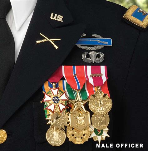 Army Dress Blues Insignia and Awards Setup