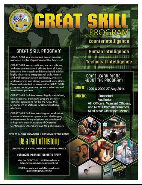 Army Great Skills Program Benefits And Opportunities