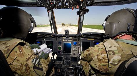 Army Guard Helicopter Pilot Cockpit