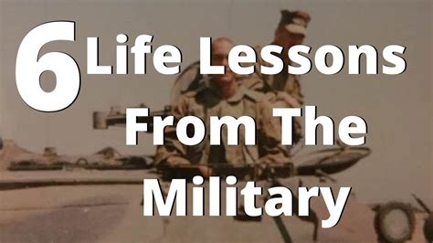 Army Life Lessons