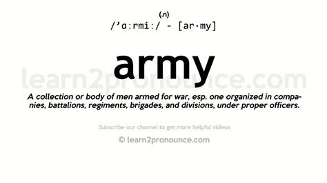 Army Meaning