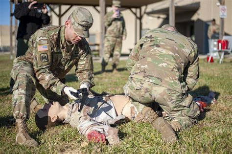 Army Medic in Combat Zone