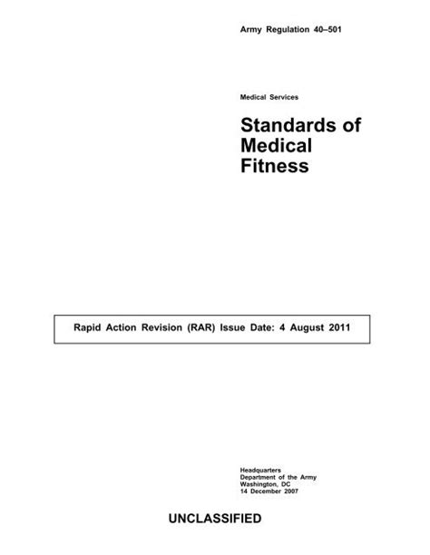 Army Medical Standards