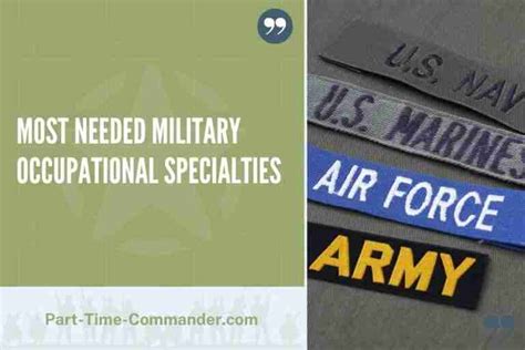 Army MOS Specialties