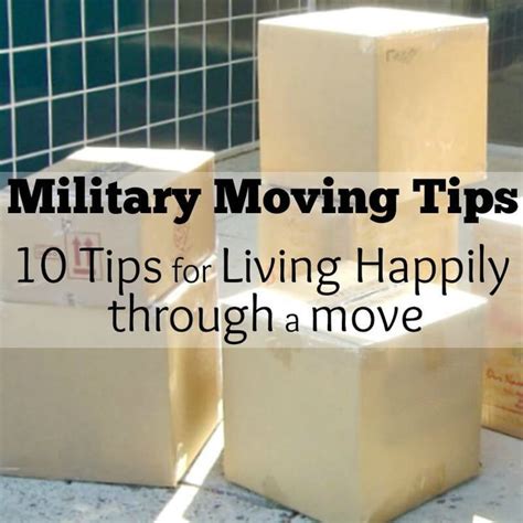 Army Moving Tips