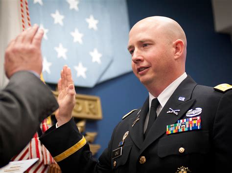 An Army Officer Being Sworn In