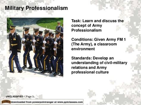 Developing a Sense of Professionalism in the Army