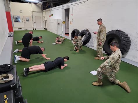 Army PT Test Group Exercise