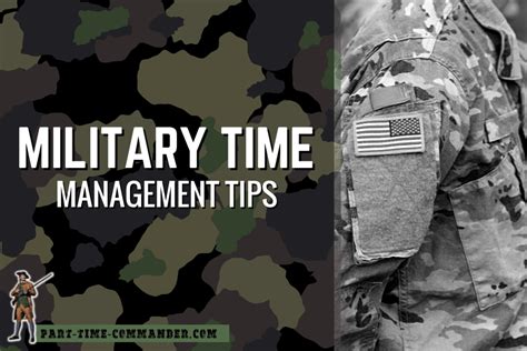 Army Reserve Time Management Tips