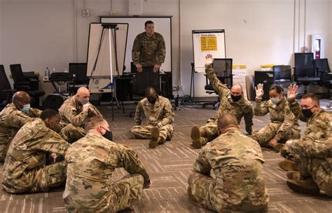 Army soldiers participating in diversity and inclusion training