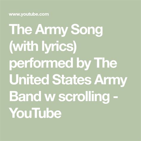 Army Song Performance