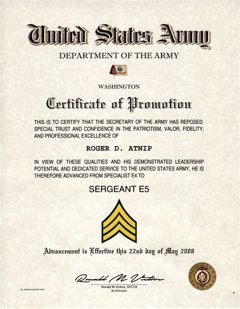 Army Staff Sergeant receiving awards