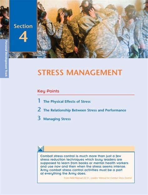 Army Stress Management Techniques