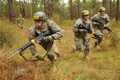 Army officers in a training exercise