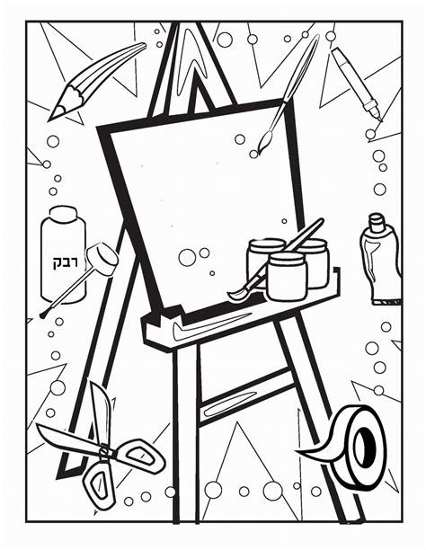 Art and craft coloring pages