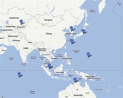 US Military Bases in the Asia-Pacific