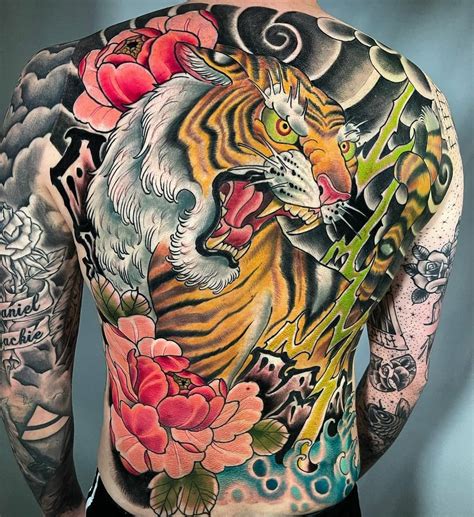 Asian-Inspired Back Tattoos