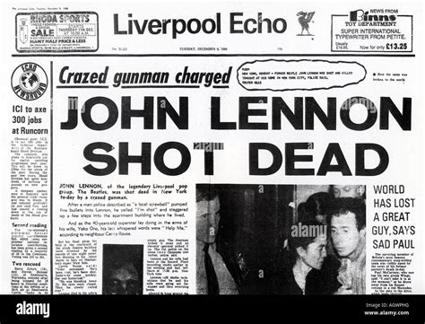 Assassination of John Lennon in 1980