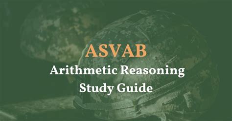 ASVAB Arithmetic Reasoning Tips