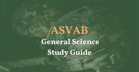 ASVAB General Science Study Materials