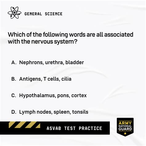 ASVAB practice questions for National Guard