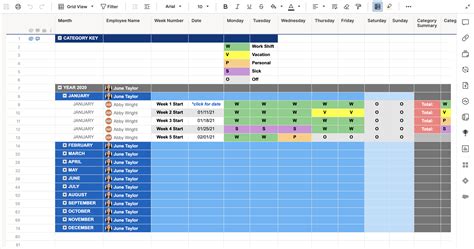 Attendance Calendar System