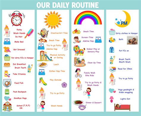 AU Calendar Daily Routine