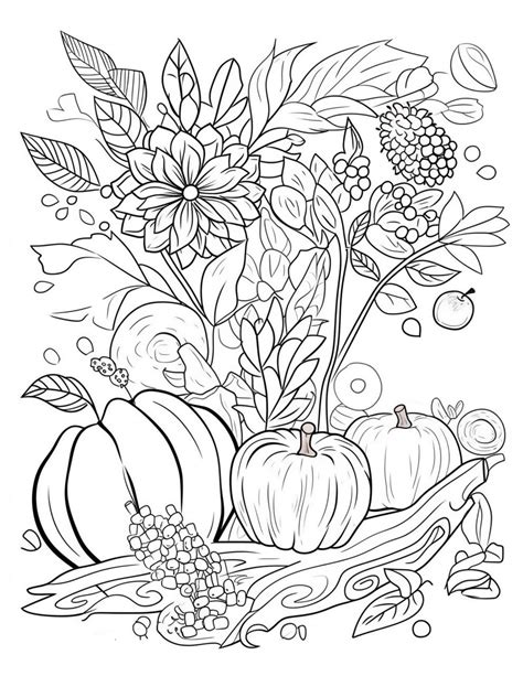 Autumn Coloring Page