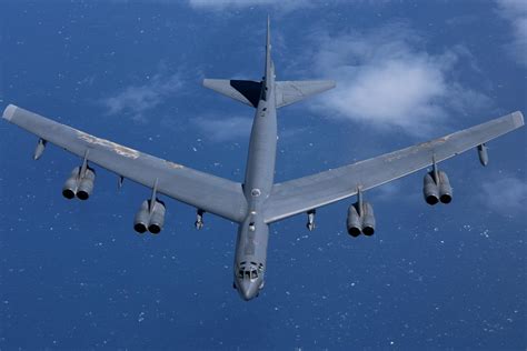 B-52 bomber taking off