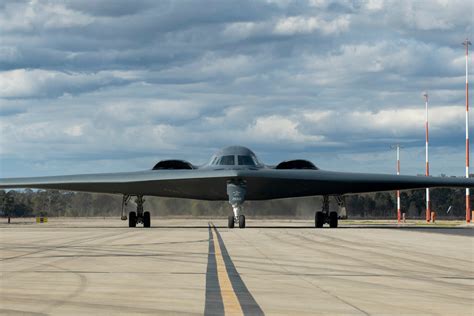 B-2 Spirit Stealth Bomber on runway