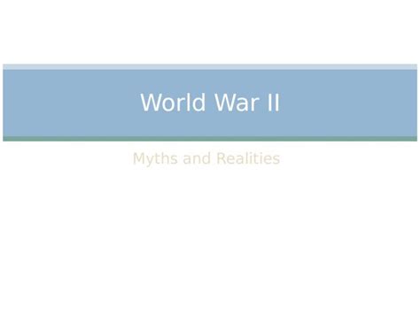 B-52 World War 2 Myths And Realities Revealed