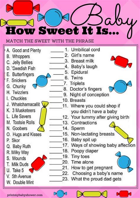 Baby Girl Shower Games