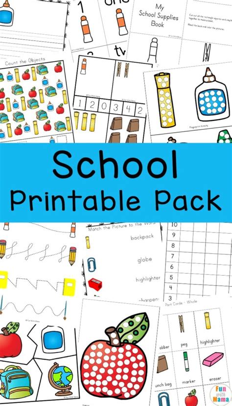 Back to school printable ideas