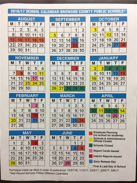 Baltimore Public Schools Education Calendar