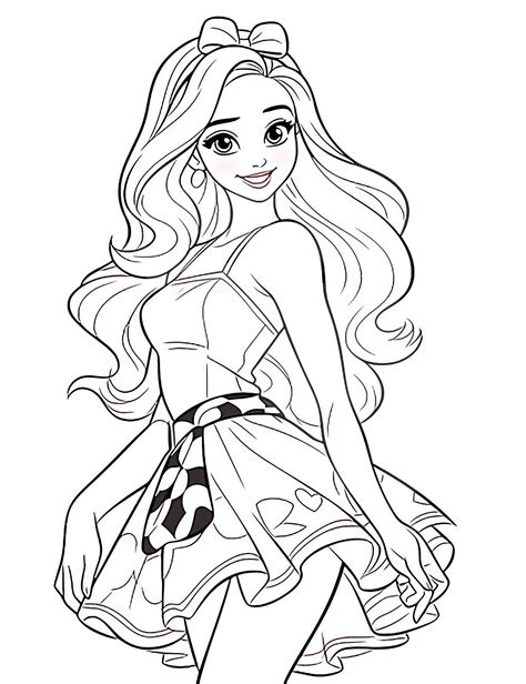 Barbie career coloring pictures