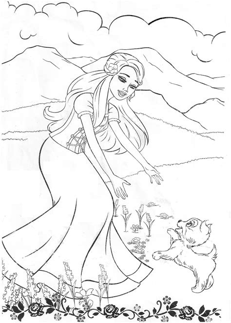 Barbie coloring pictures printable and emotional development