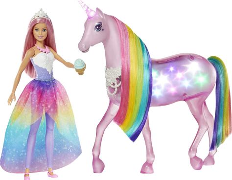 Barbie unicorn coloring page