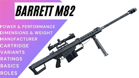 Barrett M82 Specifications