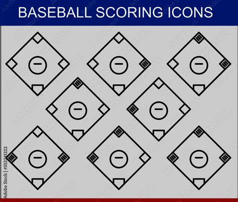 Baseball scorekeeping symbols