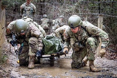 Soldiers during basic training