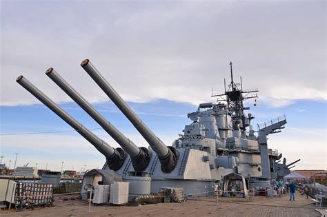 A battleship converted into a museum ship