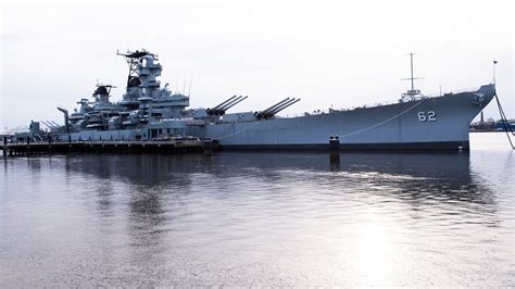 Battleship New Jersey Sunset