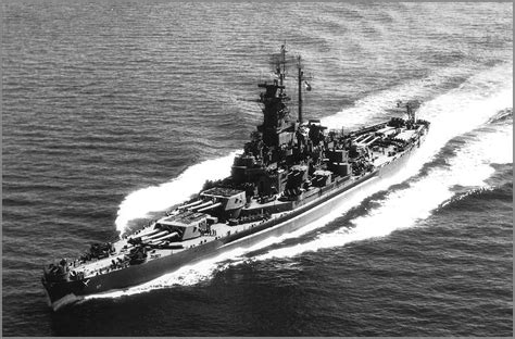 USS South Dakota (BB-57) in action during World War II