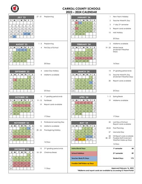 Bay District Schools Calendar Image 2