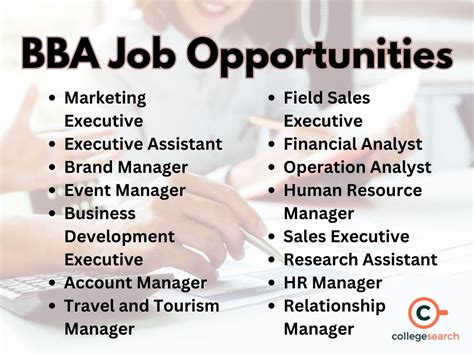 BBA Career Opportunities