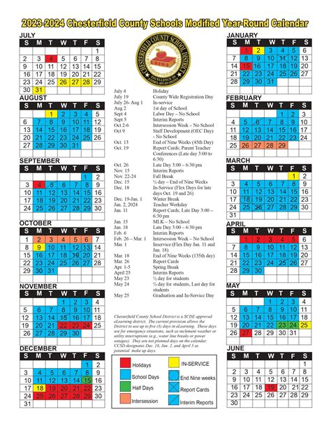 BCBE School District Calendar