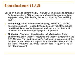 BCT Conclusion