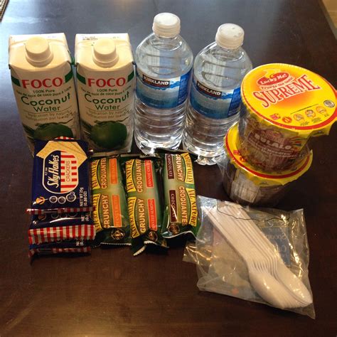 Snacks and Water Bottle for BCT