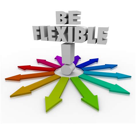 Being flexible and adaptable