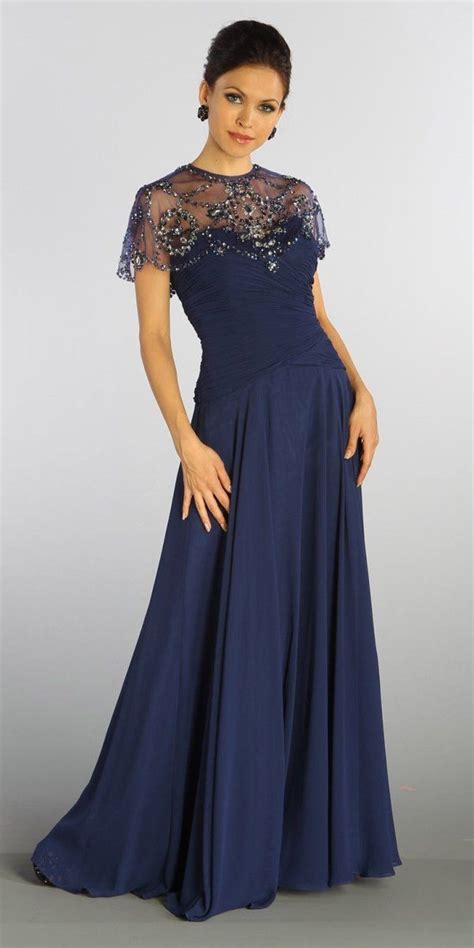 Description of Beach Navy Blue Gown